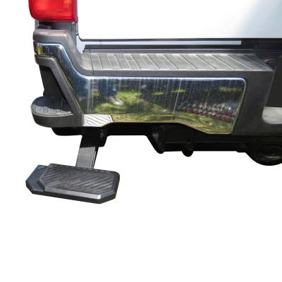 Black Horse Off Road - RETRACTABLE Truck Bed Corner Step-Black-2023-2024 Ford F-250 Super Duty|Black Horse Off Road - Image 2