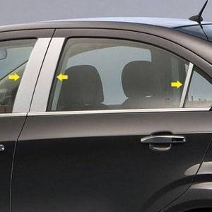 Black Horse Off Road - Pillar Post Trims-Chrome-2012-2016 Chevrolet Sonic|Black Horse Off Road - Image 2
