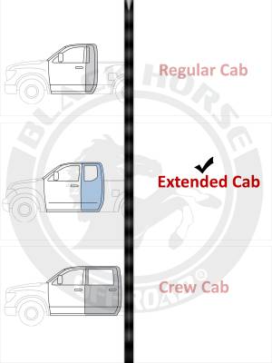 Black Horse Off Road - STORM Running Boards-Black-2005-2025 Nissan Frontier  Extended Cab|Black Horse Off Road - Image 8