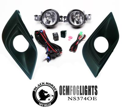 Black Horse Off Road - OEM Replica Fog Light-Clear Plastic-2015-2016 Nissan Murano - Image 5