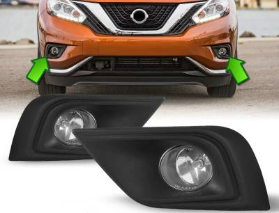 Black Horse Off Road - OEM Replica Fog Light-Clear Plastic-2015-2016 Nissan Murano - Image 11