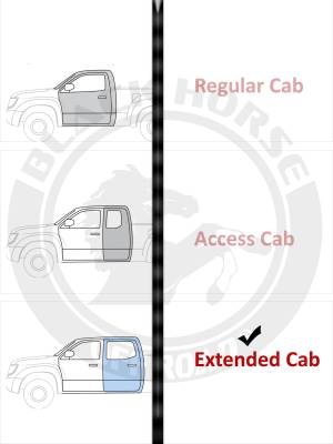 Black Horse Off Road - VORTEX Running Boards-Black-2024-2026 Toyota Tacoma Extended Cab|Black Horse Off Road - Image 6