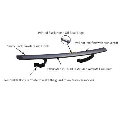 Black Horse Off Road - PEERLESS Rear Bumper Guard-Matte Black-2023-2025 Honda Pilot|Black Horse Off Road - Image 5