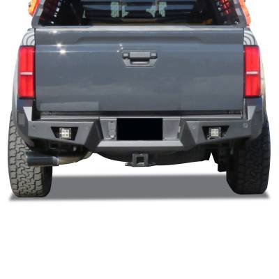 Black Horse Off Road - ARMOUR Heavy Duty Rear Bumper-Matte Black-2024-2025 Toyota Tacoma|Black Horse Off Road - Image 4
