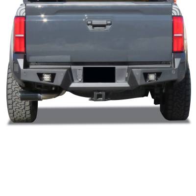 Black Horse Off Road - ARMOUR Heavy Duty Rear Bumper-Matte Black-2024-2025 Toyota Tacoma|Black Horse Off Road - Image 5
