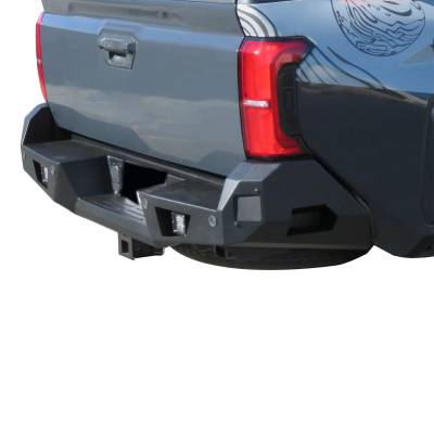 Black Horse Off Road - ARMOUR Heavy Duty Rear Bumper-Matte Black-2024-2025 Toyota Tacoma|Black Horse Off Road - Image 7