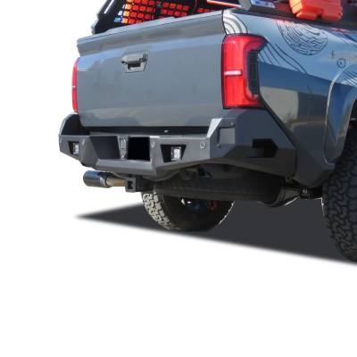 Black Horse Off Road - ARMOUR Heavy Duty Rear Bumper-Matte Black-2024-2025 Toyota Tacoma|Black Horse Off Road - Image 9