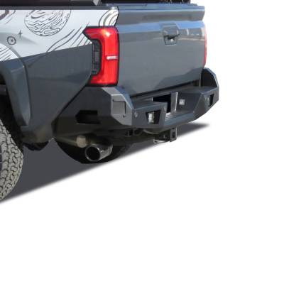 Black Horse Off Road - ARMOUR Heavy Duty Rear Bumper-Matte Black-2024-2025 Toyota Tacoma|Black Horse Off Road - Image 11