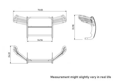 Black Horse Off Road - Grille Guard-Black-2019-2024 Toyota RAV4|Black Horse Off Road - Image 14