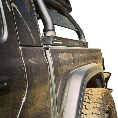 Black Horse Off Road - ATLAS Roll Bar Ladder Rack-Black-2020-2025 Jeep Gladiator|Black Horse Off Road - Image 2