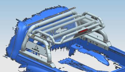 Black Horse Off Road - ATLAS Roll Bar Ladder Rack-Black-2020-2025 Jeep Gladiator|Black Horse Off Road - Image 5