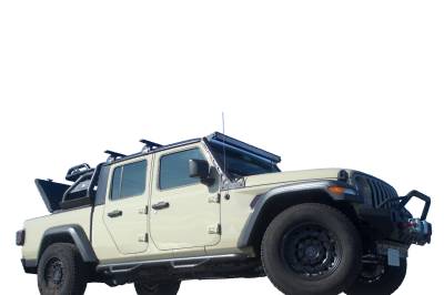 Black Horse Off Road - ATLAS Roll Bar Ladder Rack-Black-2020-2025 Jeep Gladiator|Black Horse Off Road - Image 14