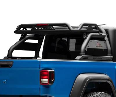 Black Horse Off Road - ATLAS Roll Bar Ladder Rack-Black-2020-2025 Jeep Gladiator|Black Horse Off Road - Image 15