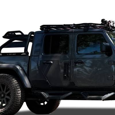 Black Horse Off Road - ATLAS Roll Bar Ladder Rack-Black-2020-2025 Jeep Gladiator|Black Horse Off Road - Image 21