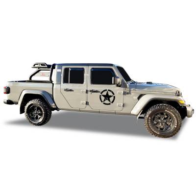 Black Horse Off Road - ATLAS Roll Bar Ladder Rack-Black-2020-2025 Jeep Gladiator|Black Horse Off Road - Image 23