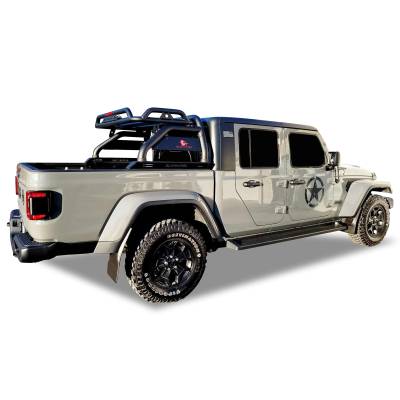 Black Horse Off Road - ATLAS Roll Bar Ladder Rack-Black-2020-2025 Jeep Gladiator|Black Horse Off Road - Image 24