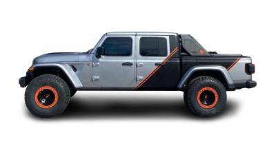 Black Horse Off Road - VIGOR Roll Bar Ladder Rack-Black-2020-2025 Jeep Gladiator|Black Horse Off Road - Image 4