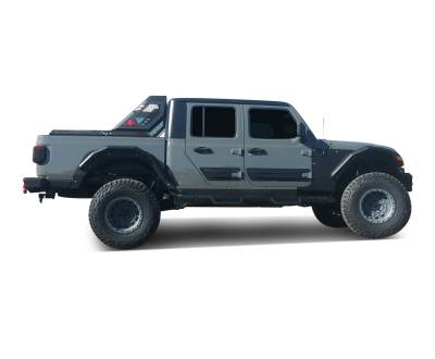 Black Horse Off Road - VIGOR Roll Bar Ladder Rack-Black-2020-2025 Jeep Gladiator|Black Horse Off Road - Image 10