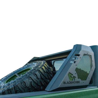 Black Horse Off Road - VIGOR Roll Bar Ladder Rack-Black-2020-2025 Jeep Gladiator|Black Horse Off Road - Image 16