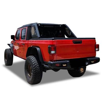 Black Horse Off Road - VIGOR Roll Bar Ladder Rack-Black-2020-2025 Jeep Gladiator|Black Horse Off Road - Image 24