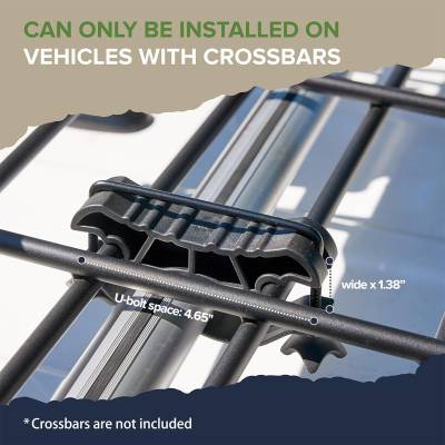 Black Horse Off Road - Copy of Copy of Black Horse 84"x50""x6" Outdoor VOYAGER Roof Top Cargo Basket, Heavy Duty Weather Resistant Luggage & Camping Gear Storage for Car, Truck or SUV Transport, 200 lbs capacity. - Image 7