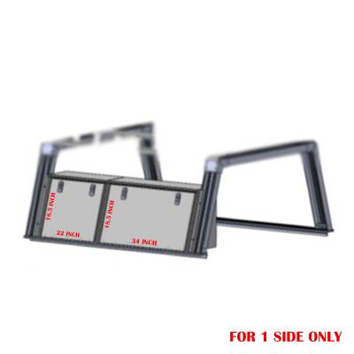 Base K2 Rack for All 1/2 Ton and 3/4 Ton Trucks with 5.5 Foot Bed|Black Horse Off Road