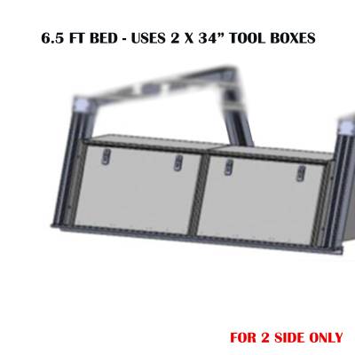 Black Horse Off Road - Base K2 Rack for All 1/2 Ton and 3/4 Ton Trucks with 6.5 Foot Bed|Black Horse Off Road - Image 2