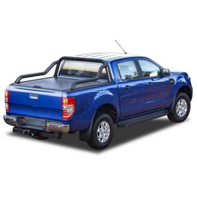 Black Horse Off Road - Back Track Manual Retractable Tonneau Cover-Black-2023-2025 Ford Ranger|Black Horse Off Road - Image 2