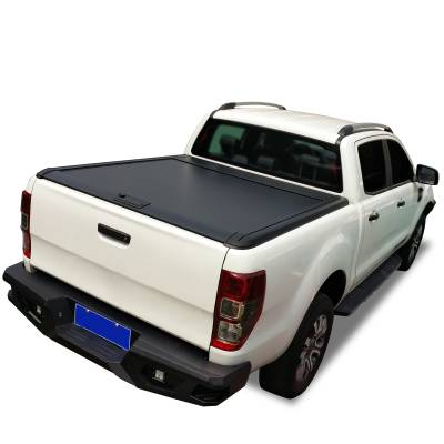 Black Horse Off Road - Back Track Manual Retractable Tonneau Cover-Black-2023-2025 Ford Ranger|Black Horse Off Road - Image 4