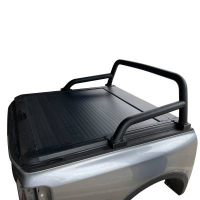 Black Horse Off Road - Back Track Manual Retractable Tonneau Cover-Black-2023-2025 Ford Ranger|Black Horse Off Road - Image 5