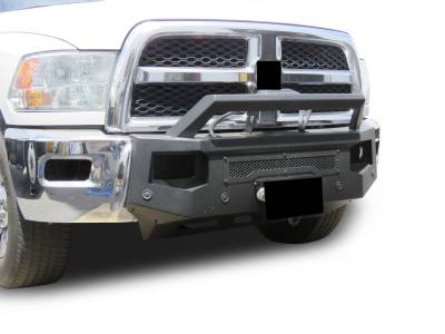 Black Horse Off Road - ARMOUR III Heavy Duty With 20" Single Row Light Bar-Textured Black-2013-2018-Ram 2500/3500|Black Horse Off Road - Image 9