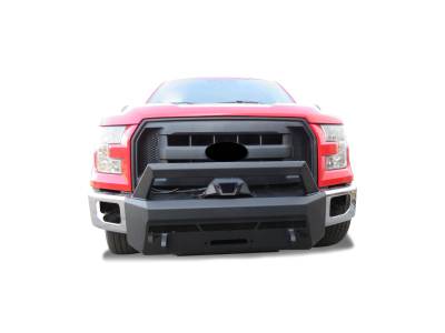 Black Horse Off Road - ARMOUR III Heavy Duty With 20" Single Row Light Bar-Textured Black-2015-2017-Ford F-150|Black Horse Off Road - Image 3