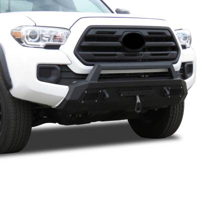 Black Horse Off Road - ARMOUR III Heavy Duty With 20" Single Row Light Bar-Textured Black-2016-2023-Toyota Tacoma|Black Horse Off Road - Image 3