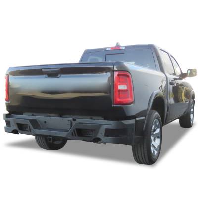 Black Horse Off Road - ARMOUR Heavy Duty Rear Bumper-Matte Black-2025-2025 Ram 1500 |Black Horse Off Road - Image 3