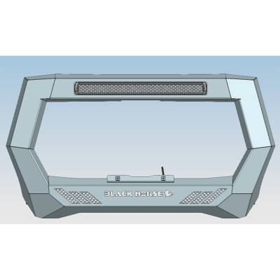 Rover Bull Bar-Matte Black-2005-2023-Toyota Tacoma | Black Horse Off Road