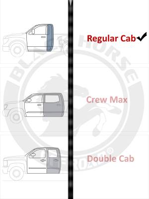 Black Horse Off Road - 3in Side Steps-Stainless Steel-2007-2021 Toyota Tundra Regular Cab|Black Horse Off Road - Image 6