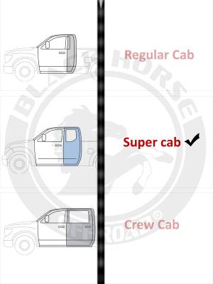 Black Horse Off Road - 3in Side Steps-Black-2009-2014 Ford F-150 Super Cab|Black Horse Off Road - Image 6