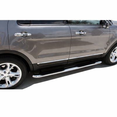 3in Side Steps-Stainless Steel-2021-2025 Jeep Grand Cherokee L|Black Horse Off Road