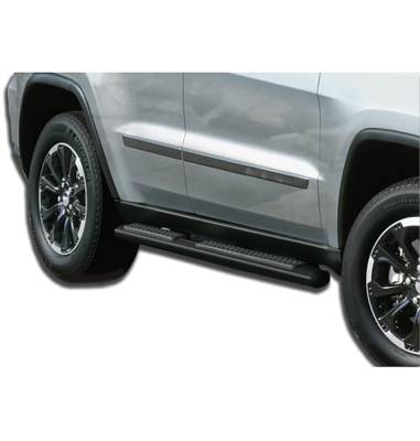 4in Side Steps-Black-2011-2021 Jeep Grand Cherokee|Black Horse Off Road