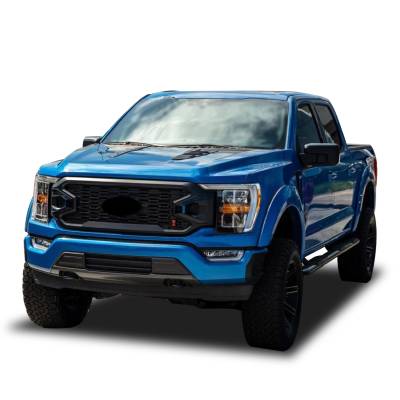 Black Horse Off Road - EXTREME Side Steps-Satin Black-2015-2026 Ford F-150 SuperCrew Cab/2022-2026 Ford F-150 Lightning SuperCrew Cab/2017-2026 Ford F-250|F-350|F-450 Super Duty Crew Cab/2017-2026 Ford F-550 Super Duty Crew Cab|Black Horse Off Road - Image 2