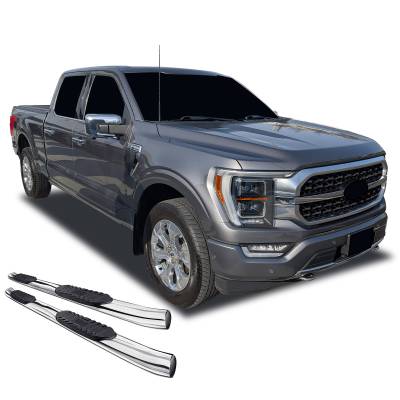 Black Horse Off Road - EXTREME Side Steps-Stainless Steel-2015-2026 Ford F-150 SuperCrew Cab/2022-2026 Ford F-150 Lightning SuperCrew Cab/2017-2026 Ford F-250|F-350|F-450 Super Duty Crew Cab/2017-2026 Ford F-550 Super Duty Crew Cab|Black Horse Off Road - Image 3