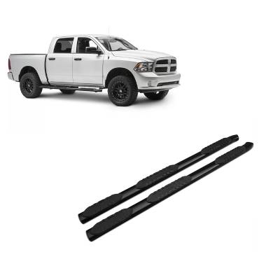 Black Horse Off Road - EXTREME Wheel-to-Wheel Side Steps-Satin Black-2019-2025 Ram 1500 Crew Cab 5.5ft Short bed|Black Horse Off Road - Image 2