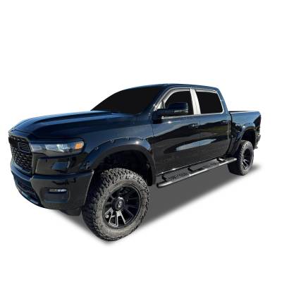 Black Horse Off Road - EXTREME Wheel-to-Wheel Side Steps-Satin Black-2019-2025 Ram 1500 Crew Cab 5.5ft Short bed|Black Horse Off Road - Image 9