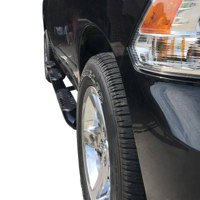 Black Horse Off Road - EXTREME Wheel-to-Wheel Side Steps-Satin Black-2019-2025 Ram 1500 Crew Cab 5.5ft Short bed|Black Horse Off Road - Image 12