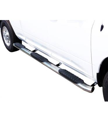 EXTREME Wheel-to-Wheel Side Steps-Stainless Steel-2019-2025 Ram 1500 Crew Cab 5.5ft Short bed|Black Horse Off Road