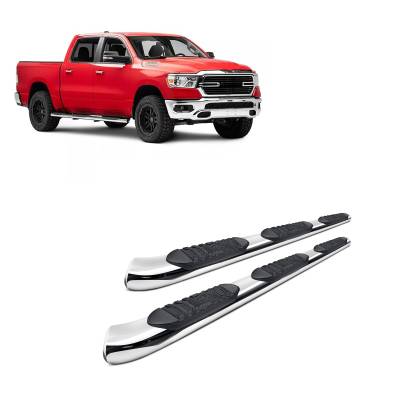 Black Horse Off Road - EXTREME Wheel-to-Wheel Side Steps-Stainless Steel-2019-2026 Ram 1500 Crew Cab 5.5ft Short bed|Black Horse Off Road - Image 2