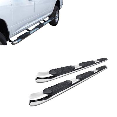 EXTREME Wheel-to-Wheel Side Steps-Stainless Steel-F-150/F-150 Lightning|Black Horse Off Road