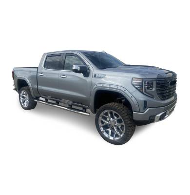 EXTREME Wheel-to-Wheel Side Steps-Stainless Steel-Silverado and Sierra 1500|Black Horse Off Road