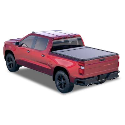 Black Horse Off Road - Back Track Manual Retractable Tonneau Cover-Black-2014-2025 GMC Sierra 1500/2014-2025 Chevrolet Silverado 1500|Black Horse Off Road - Image 2