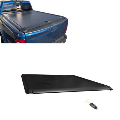 Back Track Manual Retractable Tonneau Cover-Black-2019-2025 Ram 1500|Black Horse Off Road